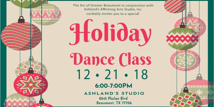 Ashland’s Holiday Dance Class- December 21st