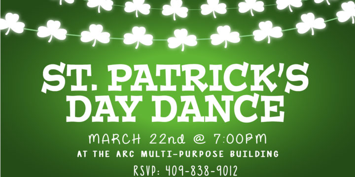 St. Patrick’s Dance- March 22nd